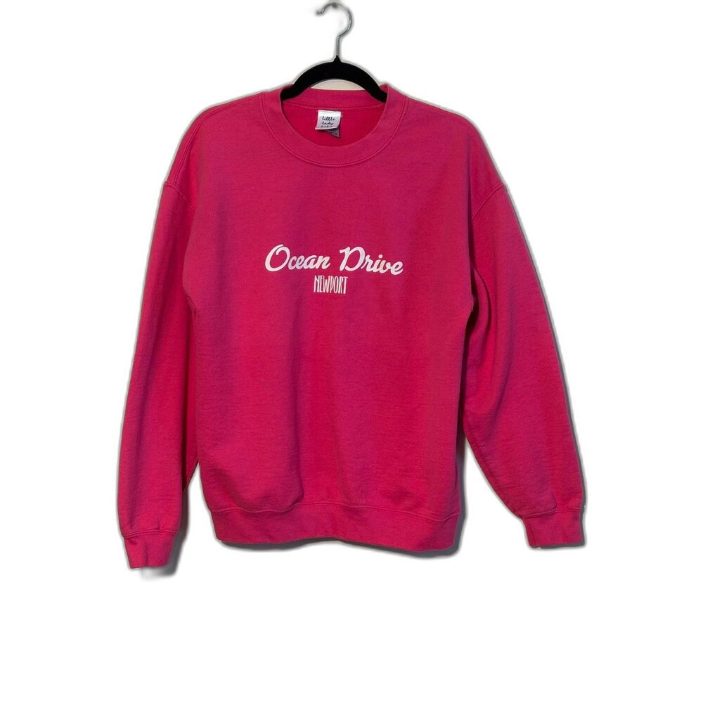 Little Lady Baby Ocean Drive Newport Pink Sweatshirt Size M